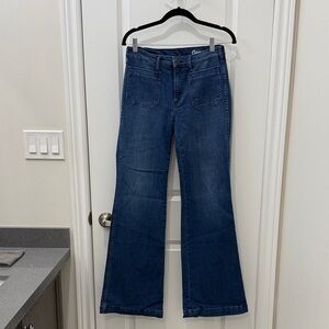 GAP Women's Flare Jeans in Deep Blue (27R)